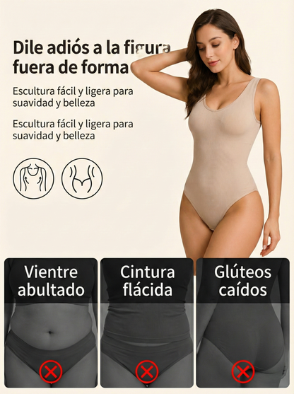 Faja moldeadora de cuerpo para mujer, sin costuras, ligera, control de abdomen, adelgazante, vientre plano, ropa interior con entrepierna abierta
